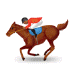 🏇🏾 horse racing: medium-dark skin tone display on Samsung